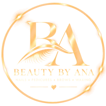 Beauty by Ana gold logo - nails, pedicures, brows and waxing St Albans